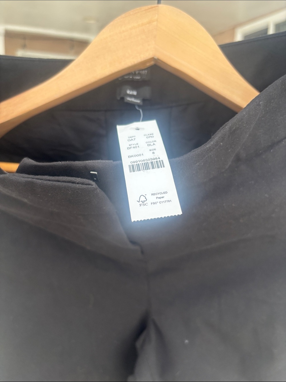 JCrew LadiesBlack Dress Pants - Classic Straight Fit
